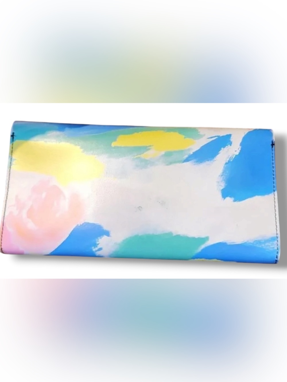 Kate Spade Avva Arbour Hill Printed Wallet Multicolor Floral Brushstroke Leather - Picture 2 of 6